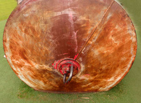 round rusty industrial concept objectの写真素材