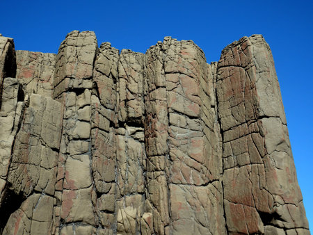 Unusual rock formation tower