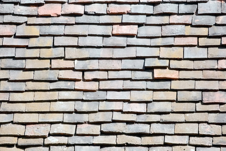 Old tiled roof at Tower of London