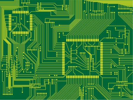 illustration of a printed circuit boardのイラスト素材