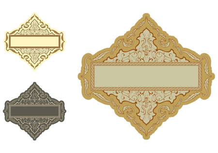vector illustration of  a beautiful Iranian style patternのイラスト素材