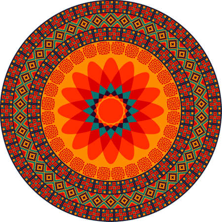 Colorful abstract mandala vector designのイラスト素材