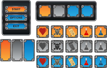 Vector graphics for mobile gamesのイラスト素材