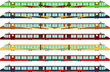 Vector illustration of a hi-speed trainのイラスト素材