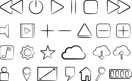 Minimal vector icons packのイラスト素材