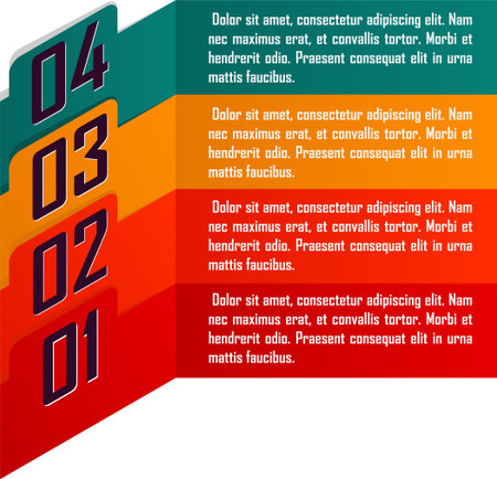 Option steps colorful vector bannersのイラスト素材