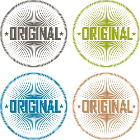 Vintage style badge for original productsのイラスト素材