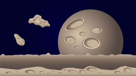 Layered and seamless space game backgroundのイラスト素材