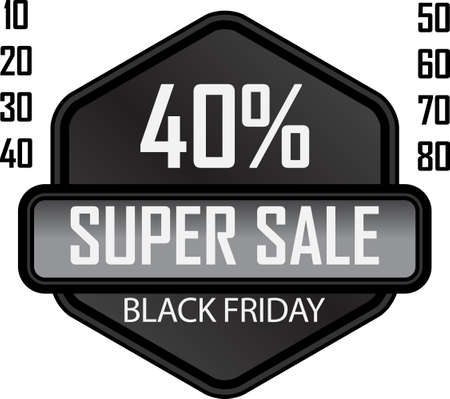 Black Friday sale badgeのイラスト素材