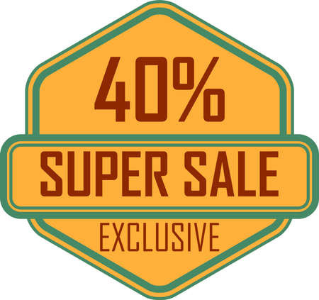 Simple sale badgeのイラスト素材