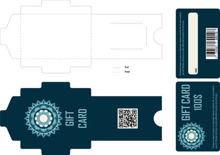 Gift card design with envelopeのイラスト素材