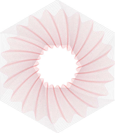 Editablbe gullioche vector patternのイラスト素材