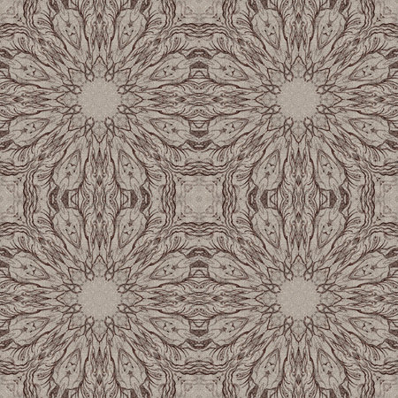 Seamless artistic background, abstract graphic pattern on vintage linen canvas