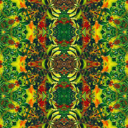 Seamless background, artistic abstract colorful pattern, painting in oilsの写真素材