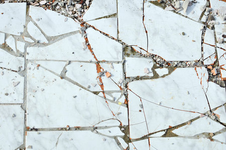 Texture of Old Broken Damaged Glaze Dalleの写真素材