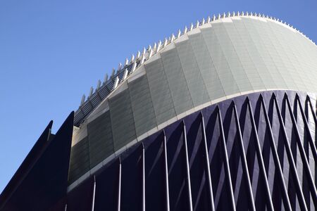 Detail of the City of Arts and Sciences in Valencia, Spainのeditorial素材