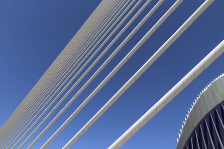 Detail of the City of Arts and Sciences in Valencia, Spainのeditorial素材