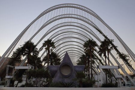 Umbracle in the City of Arts and Science of Valencia, Spain Scienceのeditorial素材