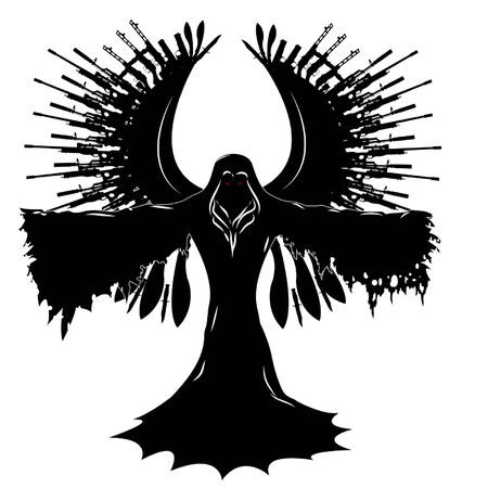 Black angel of warのイラスト素材