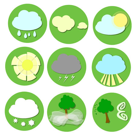 weather iconsのイラスト素材
