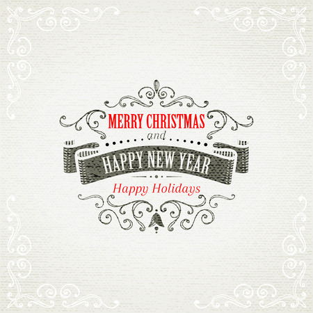 Christmas hand-drawing frames.のイラスト素材