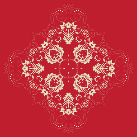 Swirly vintage pattern.のイラスト素材