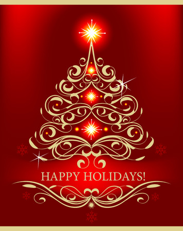 Beautiful christmas background.のイラスト素材