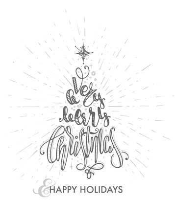 hand-drawing christmas congratulation.のイラスト素材