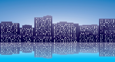 city silhouetteのイラスト素材