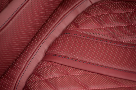 Car leather material. Macro photo.の写真素材
