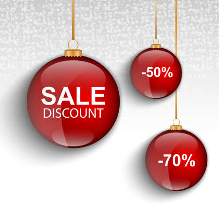 Sale red round labels のイラスト素材