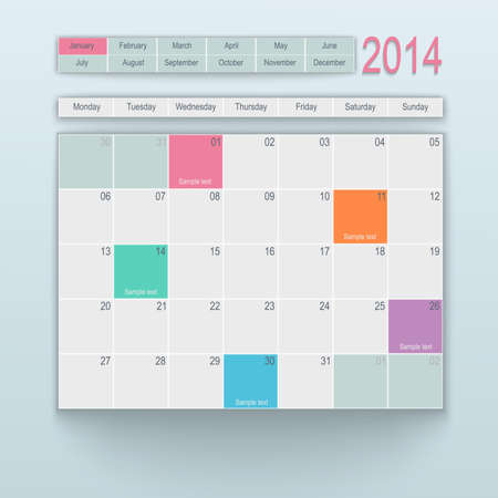 Calendar designのイラスト素材