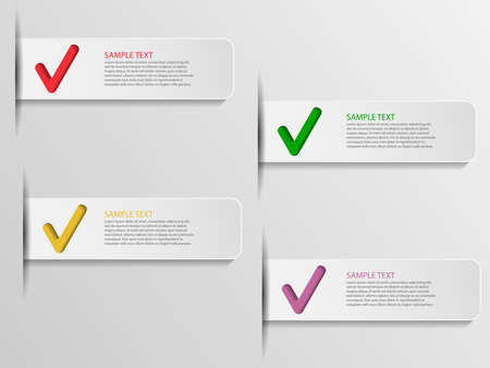 Stickers check markのイラスト素材