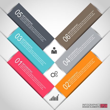 Infographics vector design templateのイラスト素材