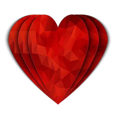 Geometric heart のイラスト素材