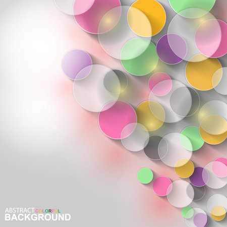 Abstract colorful circles backgroundのイラスト素材