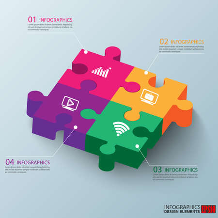 Infographics vector design templateのイラスト素材