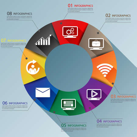 Infographics vector design templateのイラスト素材