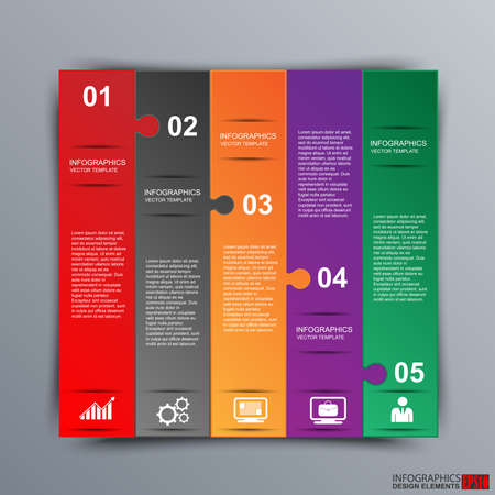 Infographics vector design templateのイラスト素材