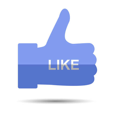 Flat like iconのイラスト素材