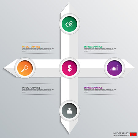 Infographics vector design template のイラスト素材