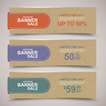Sale banners のイラスト素材