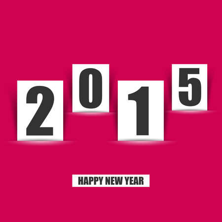Happy new year 2015 creative greeting card designのイラスト素材