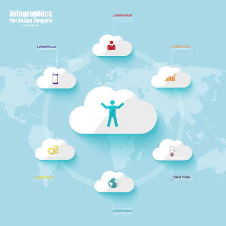 Infographics vector design templateのイラスト素材