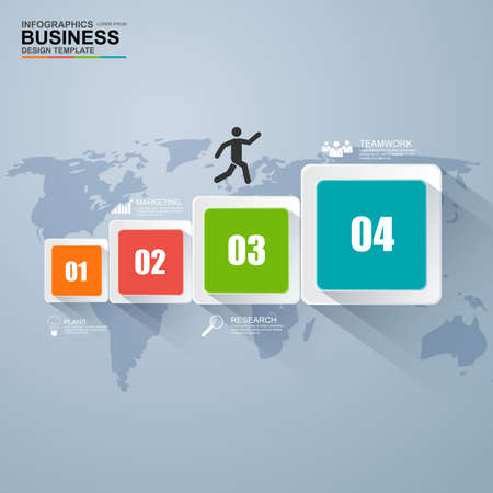 Infographics vector design templateのイラスト素材