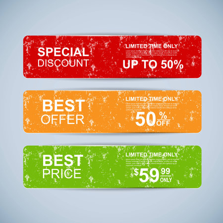 Collection sale bannersのイラスト素材