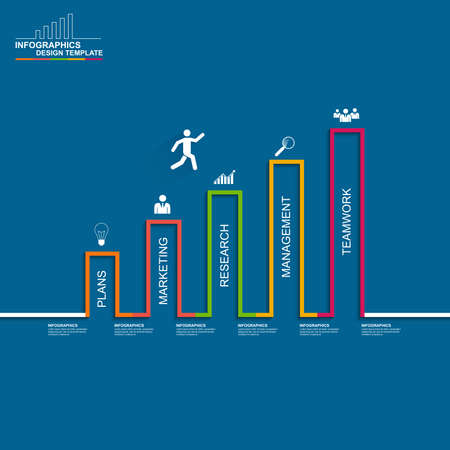 Infographics vector design templateのイラスト素材