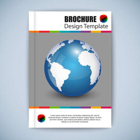 Modern abstract brochure vector design templateのイラスト素材