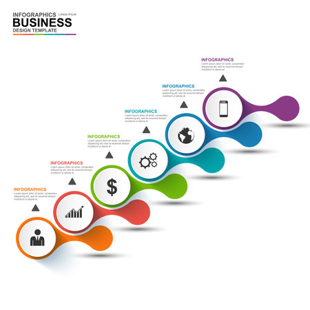 Infographics vector design templateのイラスト素材
