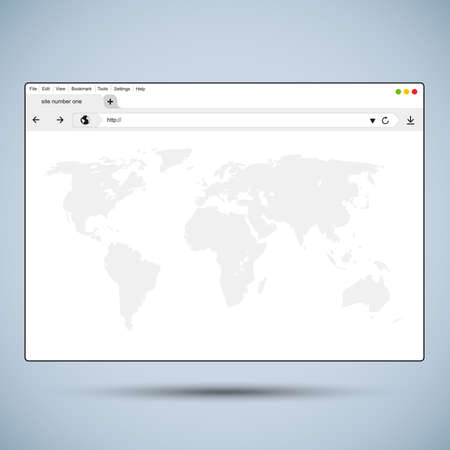 Vector flat browser designのイラスト素材